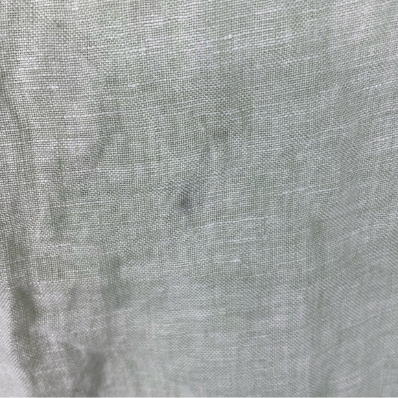 Tahari 100% linen light green tunic top large - Picture 4 of 4